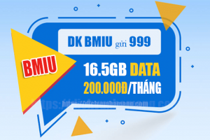 Đăng ký gói BMIU Mobifone ưu đãi 16.5GB Data/tháng