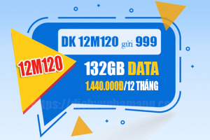 Đăng ký gói 12M120 Mobifone có 11GB /tháng x 12 tháng