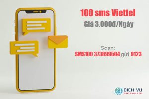Cách đăng ký 100 tin nhắn Viettel