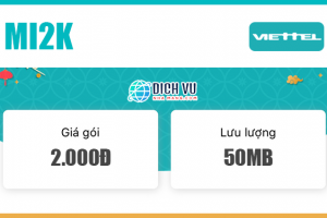 Đăng ký gói MI2K Viettel nhận 50MB Data sử dụng đến hết 24h