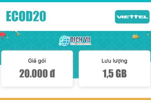 Gói ECOD20 Viettel - Nhận Ngay 1,5GB/1 Tháng Chỉ 20.000đ