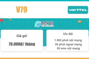 Gói V79 Viettel - Gọi thả ga với 1.530 phút nội, ngoại mạng chỉ 79k/ tháng