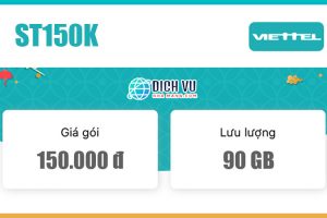 Gói ST150K Viettel – Ưu đãi 90GB Data mỗi tháng chỉ 150.000đ