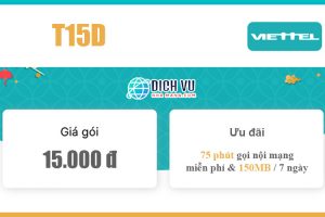 Gói T15D Viettel – Miễn phí 75 phút nội mạng & 150MB Data