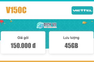 Gói V150C Viettel – Ưu đãi 45GB Data và gọi nội mạng miễn phí