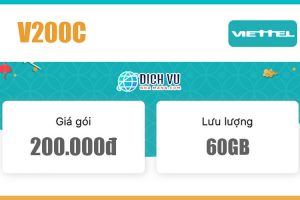 Gói V200C Viettel – Ưu đãi 60GB Data và gọi nội mạng miễn phí