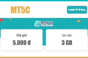 Gói MT5C Viettel - Miễn phí 3GB/ngày cho khách hàng Cà Mau, Bạc Liêu
