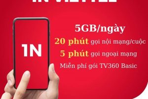 Đăng ký gói 1N Viettel nhận 5GB + Miễn phí Gọi & SMS chỉ 10.000đ/ngày