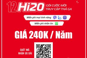 Gói 12HI20 Viettel - Miễn phí Data Zalo, Viber, Whatspp giá 240K/Năm