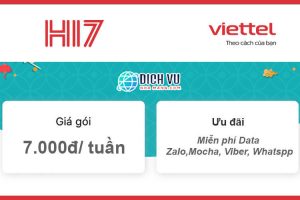 Gói HI7 Viettel – Miễn phí Data Zalo, Viber, Whatspp giá 7K/Tuần