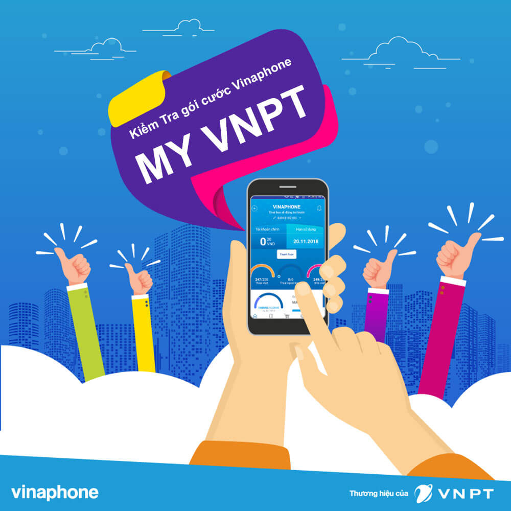Kiểm tra gói cước Vinaphone qua ứng dụng My VNPT