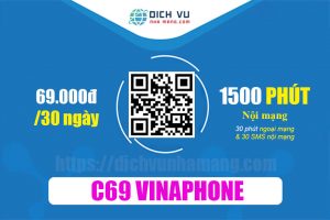 Gói C69 Vinaphone - Ưu đãi 30 SMS & 1530 phút gọi chỉ 69.000đ