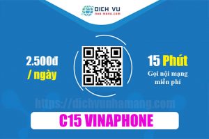 Gói C15 Vinaphone – Ưu đãi 15 phút gọi & 15 SMS nội mạng