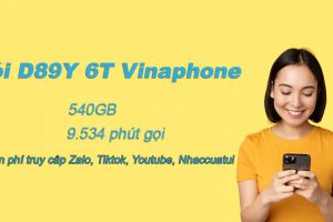 Gói D89Y 6T Vinaphone nhận 540GB, Free gọi, Zalo, TikTok chỉ 89K/tháng